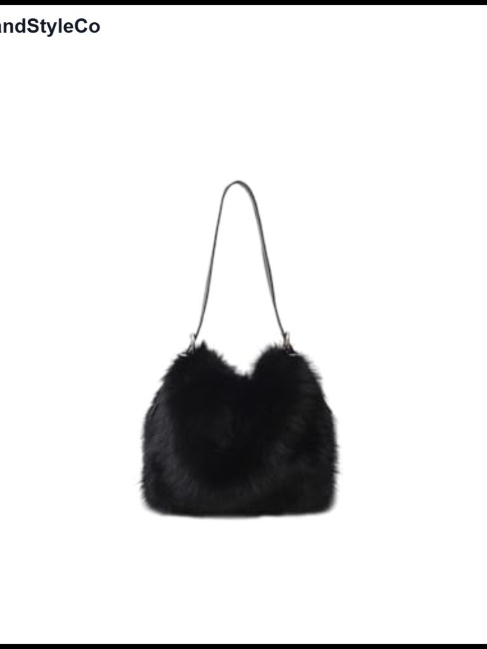 Faux Fur Furry Hobo Bag Soft Plush Shoulder Purse Adjustable Strap Women's